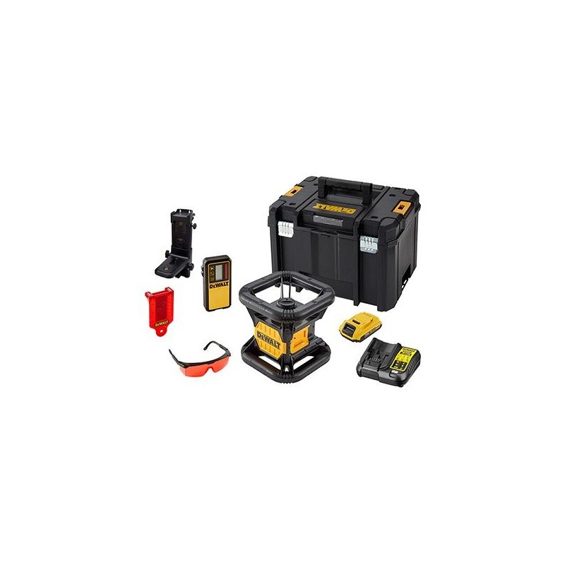 DeWalt DCE080D1RS 18V Rotary Laser Red with Bluetooth with 2.0 Ah battery