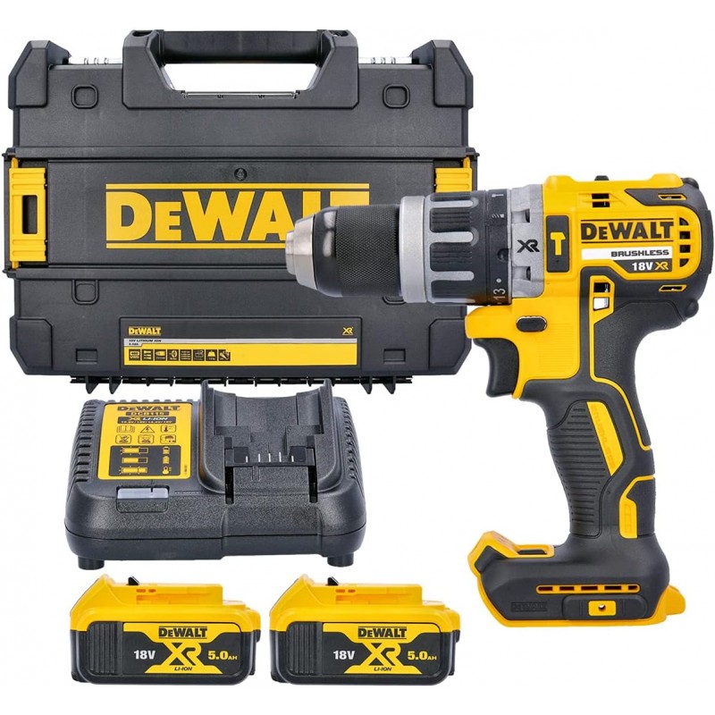 DeWalt DCD796P2 18V 2x5.0Ah Li-Ion XR Brushless Combi Drill Kit