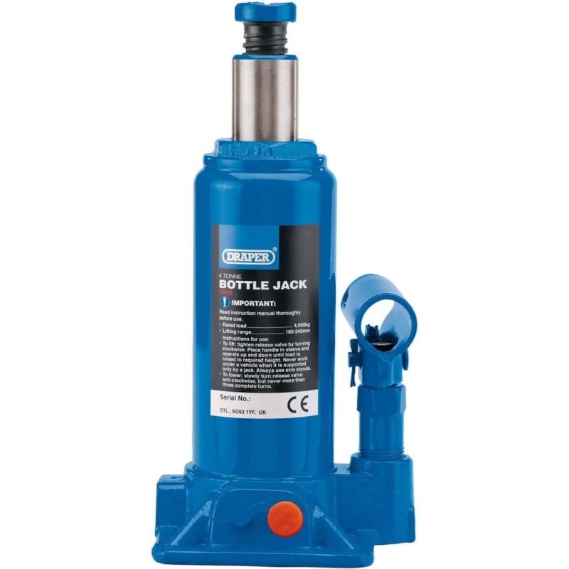 Draper 13066 Hydraulic Bottle Jack 4000kg