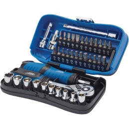 Draper 04713 Expert Socket and Screwdriver Bit 1/4" Square Drive 39 Piece Set