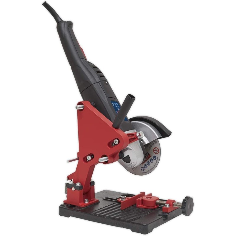 Sealey SMS02 Angle Grinder Stand With Cast Iron Base Vertical Cutter 100mm 115mm 125mm