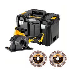 DeWALT DCG200NT 54v XR FLEXVOLT Brushless Wall Chaser with 2 x Discs, Tstak VI Case