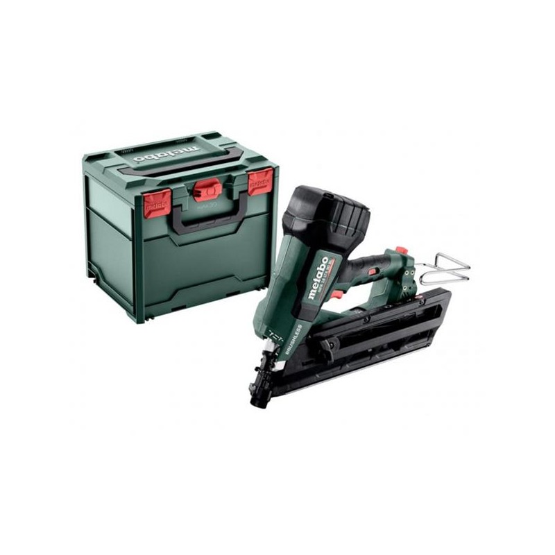 Metabo 612090840 NFR 18 LTX 90 18V Cordless Brushless Nailer in Metabox