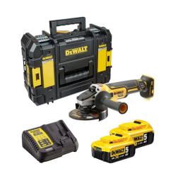 DeWALT DCG405P2T 18V XR Brushless 125mm Angle Grinder Kit