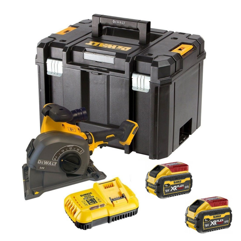 DeWalt DCG200X2 54V XR FLEXVOLT Wall Chaser FULL KIT with 2x 9Ah batteries